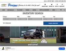 Tablet Screenshot of parsonsofeagleriver.com